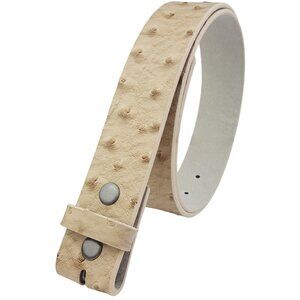 Snap-On Belt Strap in Ostrich Print